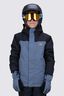 Macpac Kids' Spree Snow Jacket, Black/Bering Sea, hi-res