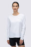 Macpac Women's Trail Long Sleeve T-Shirt, Bright White, hi-res