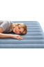 Intex Queen Prestige Midrise Airbed with Fastfill USB Pump, Blue/Grey, hi-res