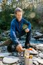 Macpac Men's Tui Fleece Pullover, Navy Iris/Brick Orange, hi-res