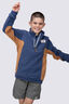 Macpac Kids' Heritage Fleece Pullover, Oceana/Bone Brown/Pelican, hi-res