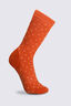 Macpac Kids' Footprint Sock, Dusty Orange/Tangerine, hi-res