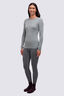 Macpac Women's 220 Merino Long Sleeve Top, Chinois Green, hi-res