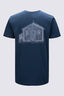 Macpac Men's Cameron Hut Fairtrade Organic Cotton Short Sleeve T-Shirt, Midnight Navy, hi-res
