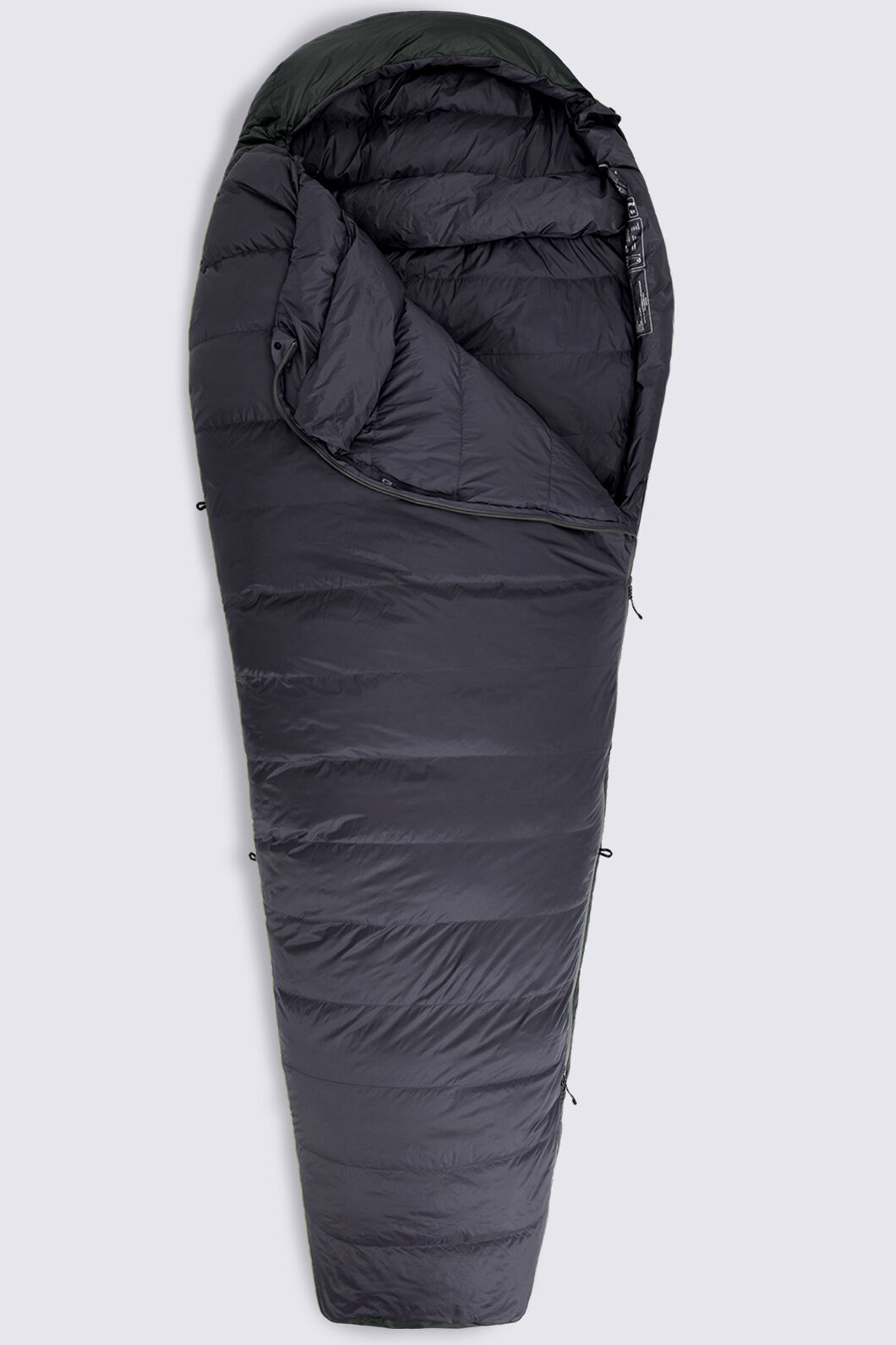 Macpac Standard Dusk 750 Down Sleeping Bag (-10°C), Anthracite, hi-res
