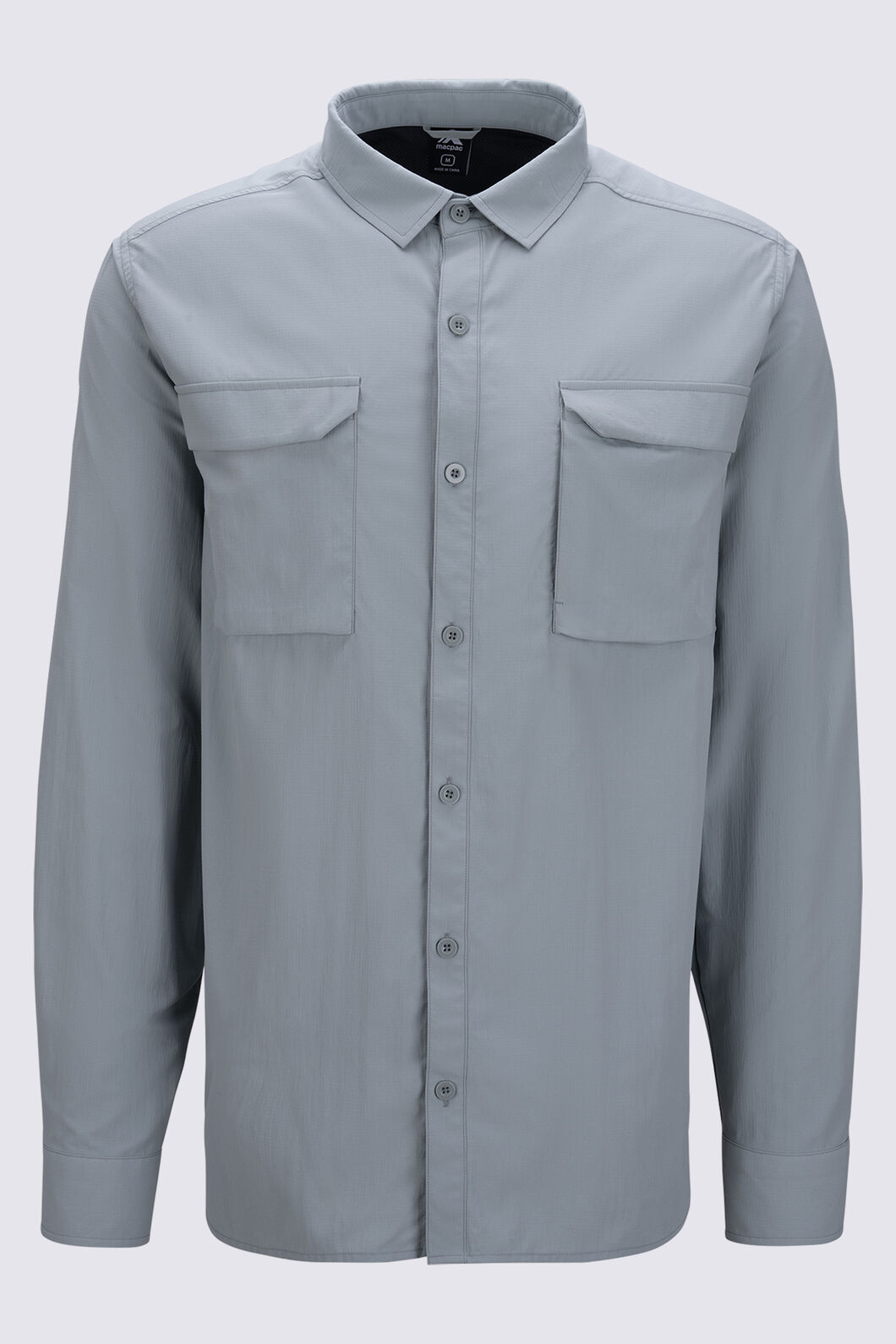 Macpac Men's brrr&deg; Long Sleeve Shirt, Abyss, hi-res