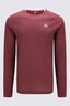 Macpac Men's Trail Long-Sleeve T-Shirt, New Maroon/Antarctica, hi-res