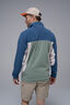 Macpac Men&rsquo;s Heritage Fleece Pullover, Ensign Blue/Hedge Green/Moonbe, hi-res