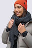 Macpac Benson Scarf, Black/Grey, hi-res