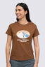 Macpac Women's Wilderness Equipment Fairtrade Organic Cotton Short Sleeve T-Shirt, Toffee, hi-res