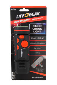 Life+Gear Stormproof Crank Light, RED/BLACK, hi-res