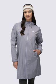 Macpac Women&rsquo;s Mistral Long Raincoat, Minimal Grey, hi-res