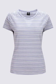 Macpac Women's Ella 180 Merino T-Shirt, Cosmic Sky/Odyssey Stripe, hi-res