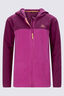 Macpac Kids' Ruru Fleece Jacket, Boysenberry/Rose Violet, hi-res