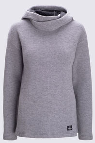 Macpac Women's Mahia Wool Blend Pullover, Grey Marle, hi-res
