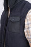 Macpac Men's Hawea Fleece Vest, Black/Black, hi-res