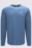 Macpac Men's Kahurangi NP Fairtrade Organic Cotton Long Sleeve T-Shirt, Captains Blue, hi-res