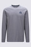 Macpac Men's Vintage Embroidered Fairtrade Organic Cotton Long Sleeve T-Shirt, Grey Marle, hi-res
