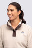 Macpac Women's Heritage Snap Fleece Pullover, FEATHER GREY, hi-res