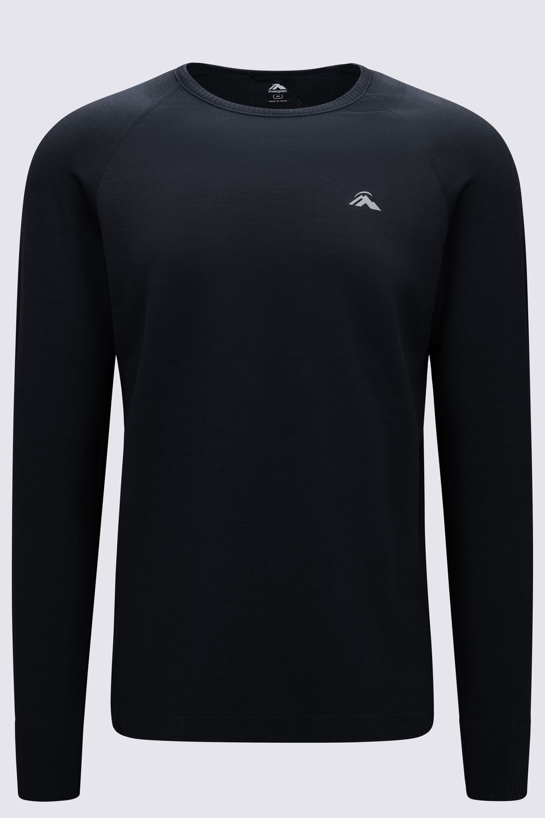 Macpac Men's Limitless Repreve&reg;  Long Sleeve T-Shirt, Black, hi-res
