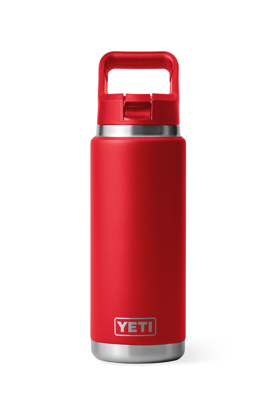 YETI&reg; Rambler&reg; Bottle with Straw Cap &mdash; 26 oz, Rescue Red, hi-res
