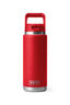 YETI&reg; Rambler&reg; Bottle with Straw Cap &mdash; 26 oz, Rescue Red, hi-res