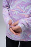 Macpac Kids' Ruru Fleece Pullover, African Violet Valley Print, hi-res