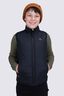 Macpac Kids' Pulsar Alpha Insulated Vest, Black/Glazed Ginger Print, hi-res