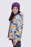 Macpac Kids' Pulsar Alpha Hooded Insulated Jacket, Plum/Print, hi-res