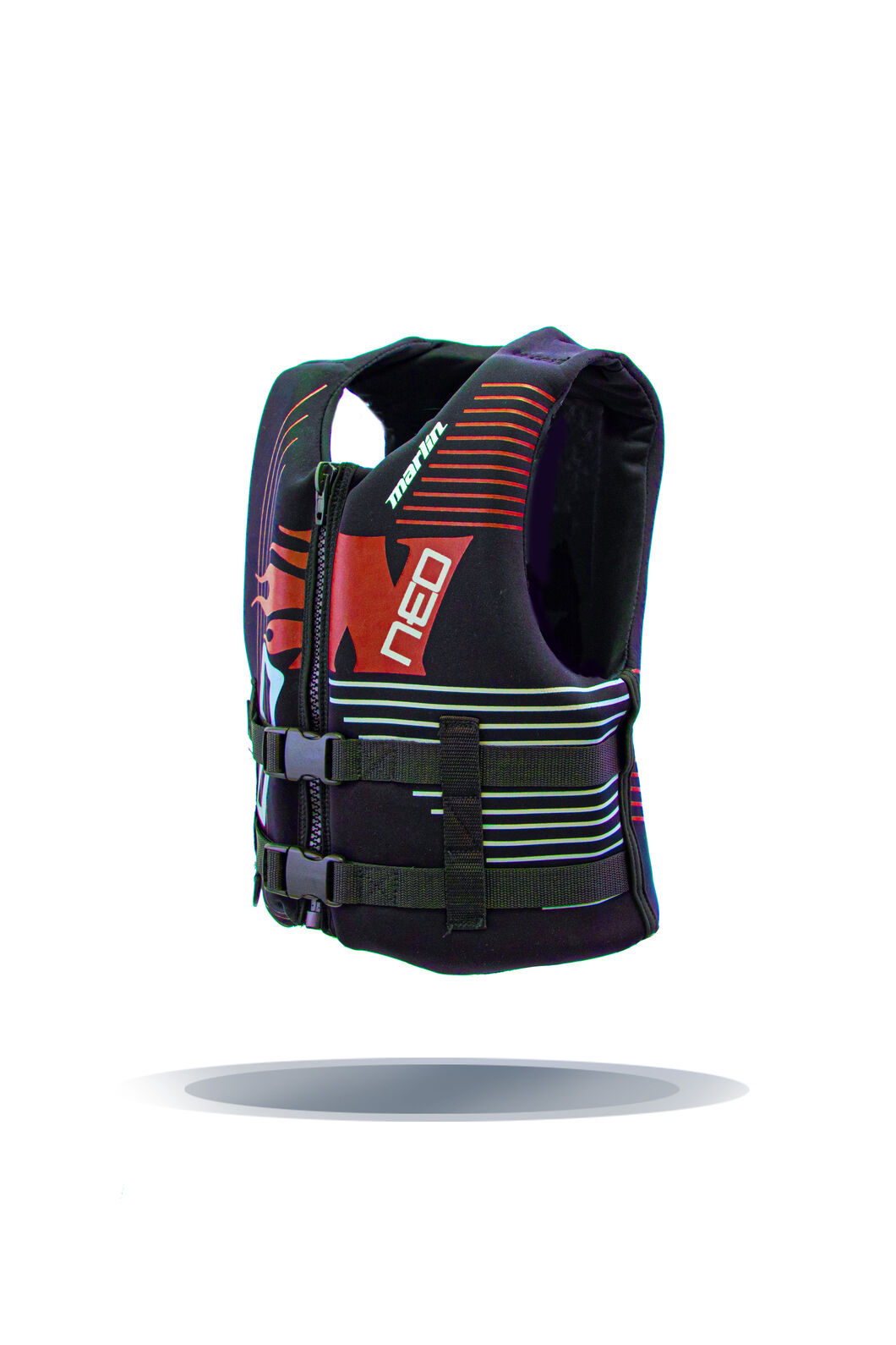 Marlin Junior Neo Flame Lvl 50S Life Jacket, Red, hi-res