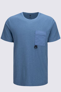 Macpac Men's Voyager T-Shirt, Captains Blue Marle, hi-res
