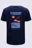 Macpac Men's Te Papakura O Taranaki NP Fairtrade Organic Cotton T-Shirt, Baritone Blue, hi-res