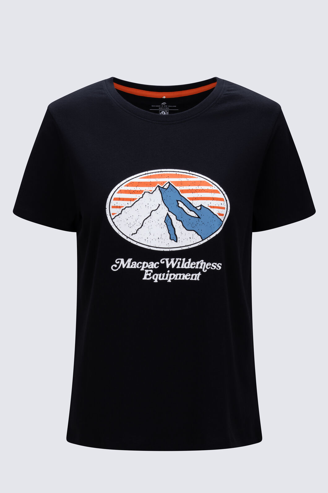 Macpac Women's Wilderness Equipment Fairtrade Organic Cotton Short Sleeve T-Shirt, Black, hi-res