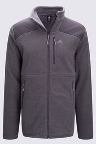 Macpac Men's Dunstan Fleece Jacket, Monument/Asphalt, hi-res