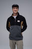 Macpac Men&rsquo;s Heritage Fleece Pullover, Black/Asphalt/Dijon, hi-res