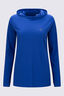 Macpac Women's Trail Long Sleeve Hooded Top, Bluing, hi-res