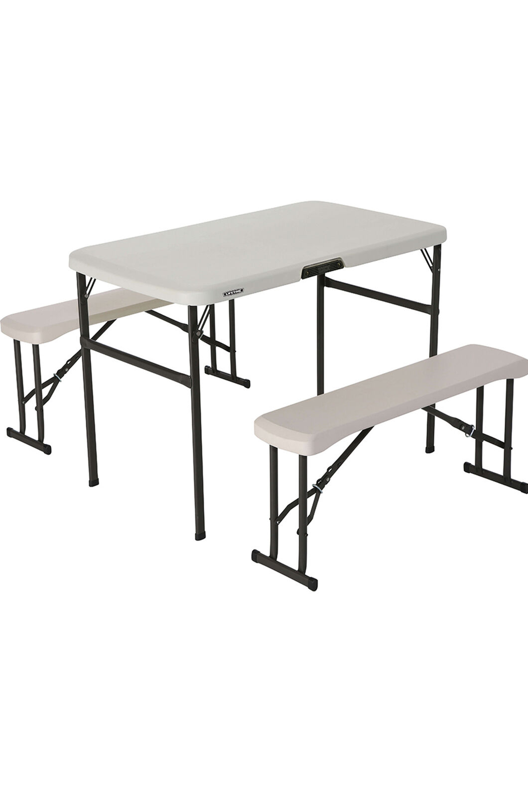 Lifetime Folding Picnic Table And Bench, Folding Camping Table And Chairs Set Bunnings