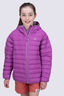 Macpac Kids' Uber Light Hooded Down Jacket, Cattleya Orchid, hi-res
