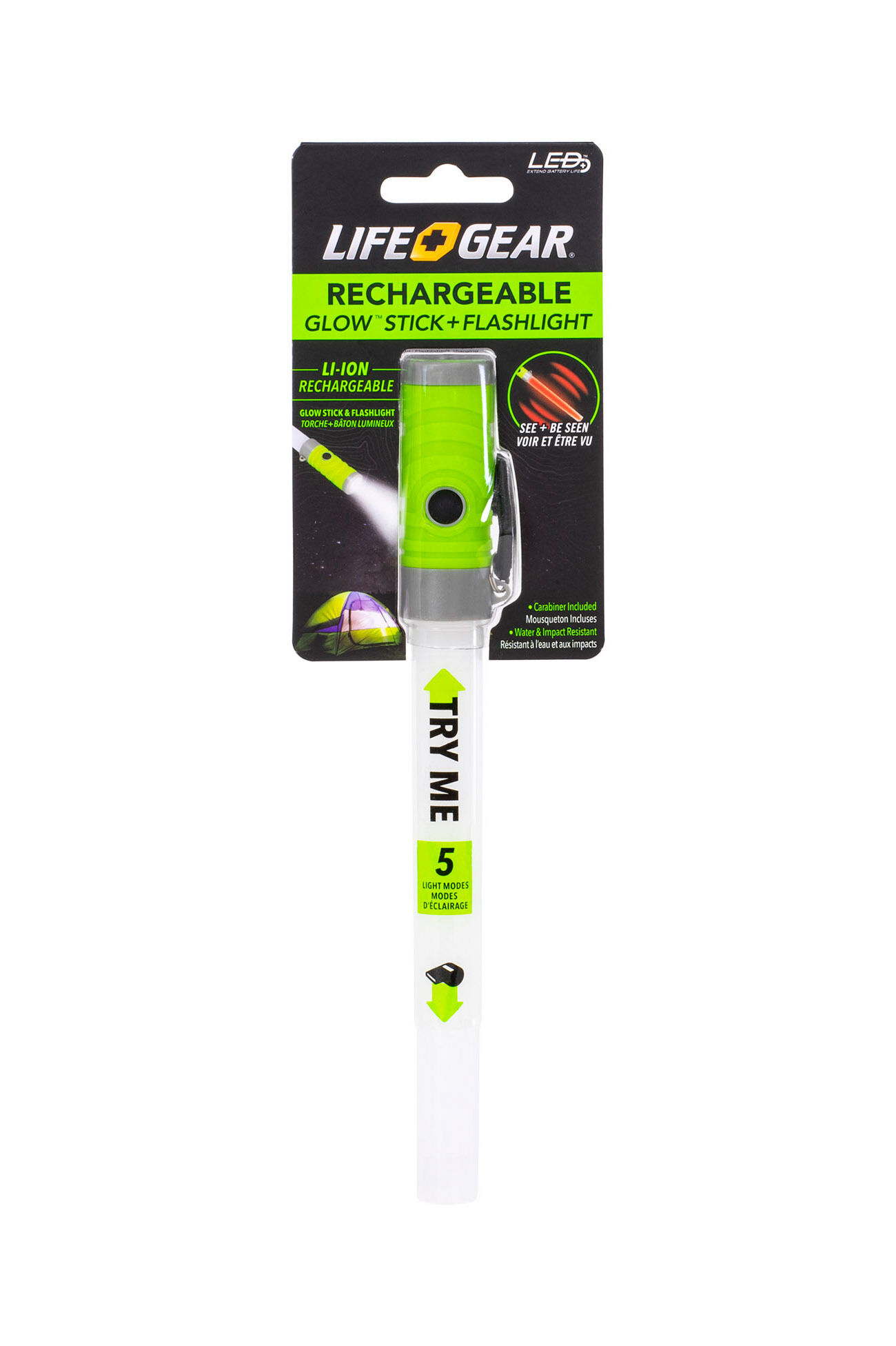 Life Gear Rechargeable Glowstick Flashlight Macpac
