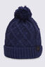 Macpac Kids' Novo Pom Pom Beanie, Naval Academy, hi-res