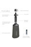 LifeStraw Peak Series Collapsible Squeeze Bottle &mdash; 650ml, Mountain Blue, hi-res