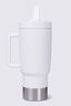 Macpac Insulated Travel Tumbler with Straw Lid — 880ml, Winter White, hi-res