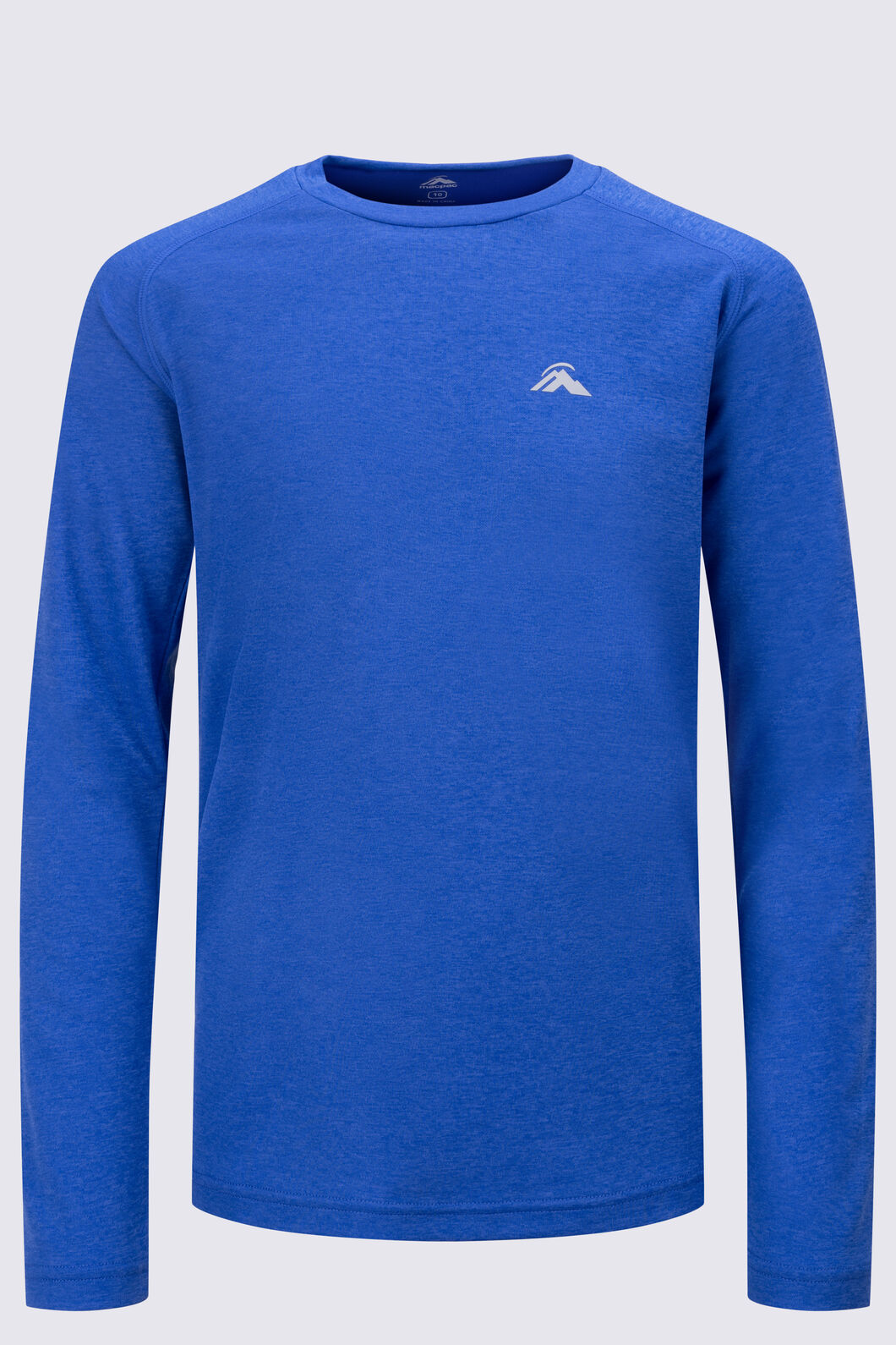 Macpac Kids' Cass Long-Sleeve T-Shirt, Dazzling Blue Marle, hi-res