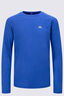 Macpac Kids' Cass Long-Sleeve T-Shirt, Dazzling Blue Marle, hi-res