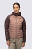 Macpac Women's Uber Light Hooded Down Jacket ♺, Huckleberry/Burlwood, hi-res