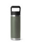 YETI® Rambler® Bottle with Straw Cap — 18 oz, Camp Green/Firefly Yellow, hi-res