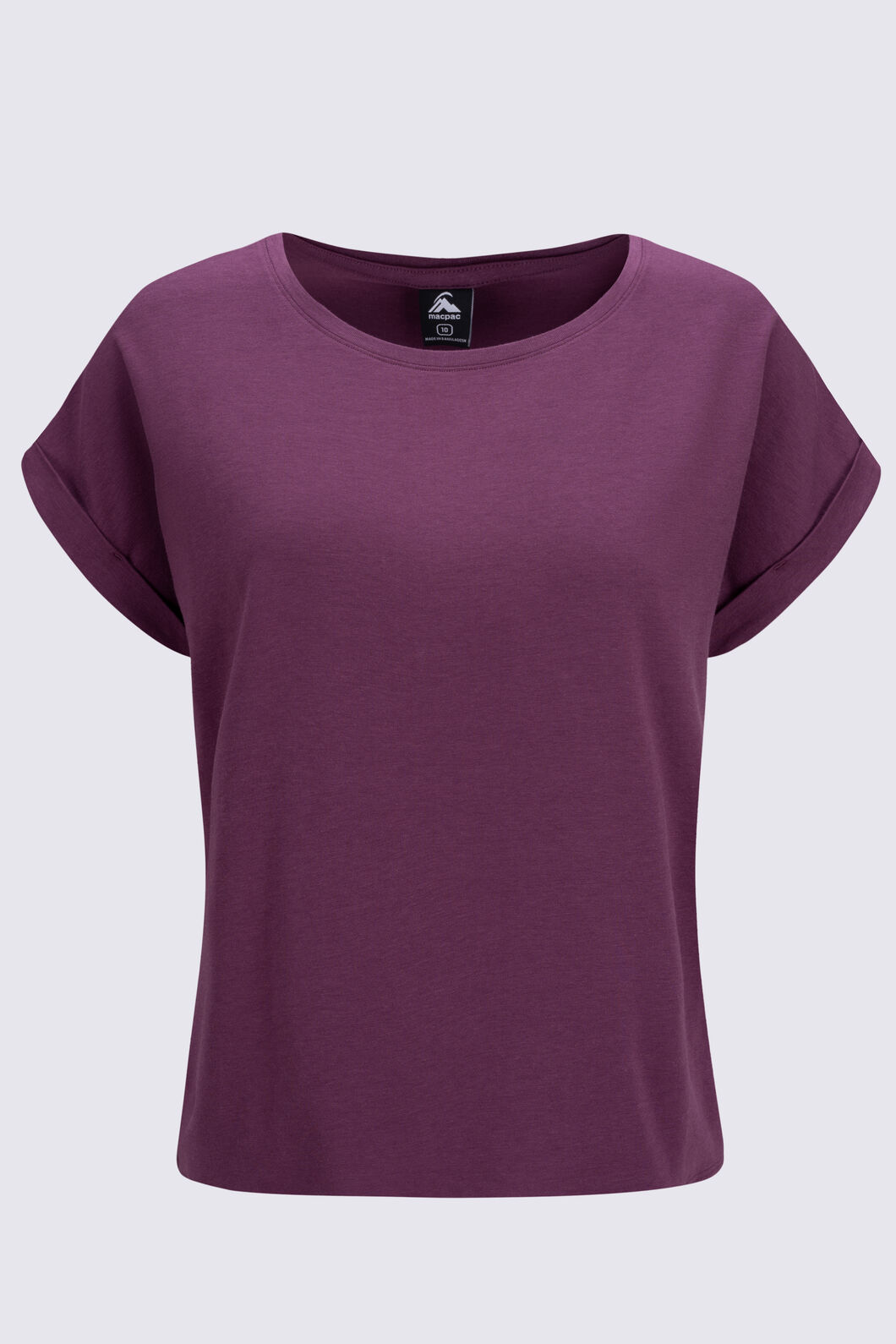 Macpac Women's Modal Short Sleeve T-Shirt, Prune, hi-res
