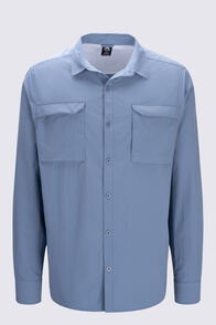 Macpac Men's brrr&deg; Long Sleeve Shirt, Windward Blue, hi-res