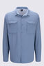 Macpac Men's brrr&deg; Long Sleeve Shirt, Windward Blue, hi-res