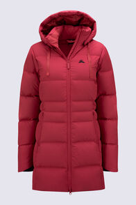 Macpac Women's Aurora Hooded Down Coat, American Beauty, hi-res